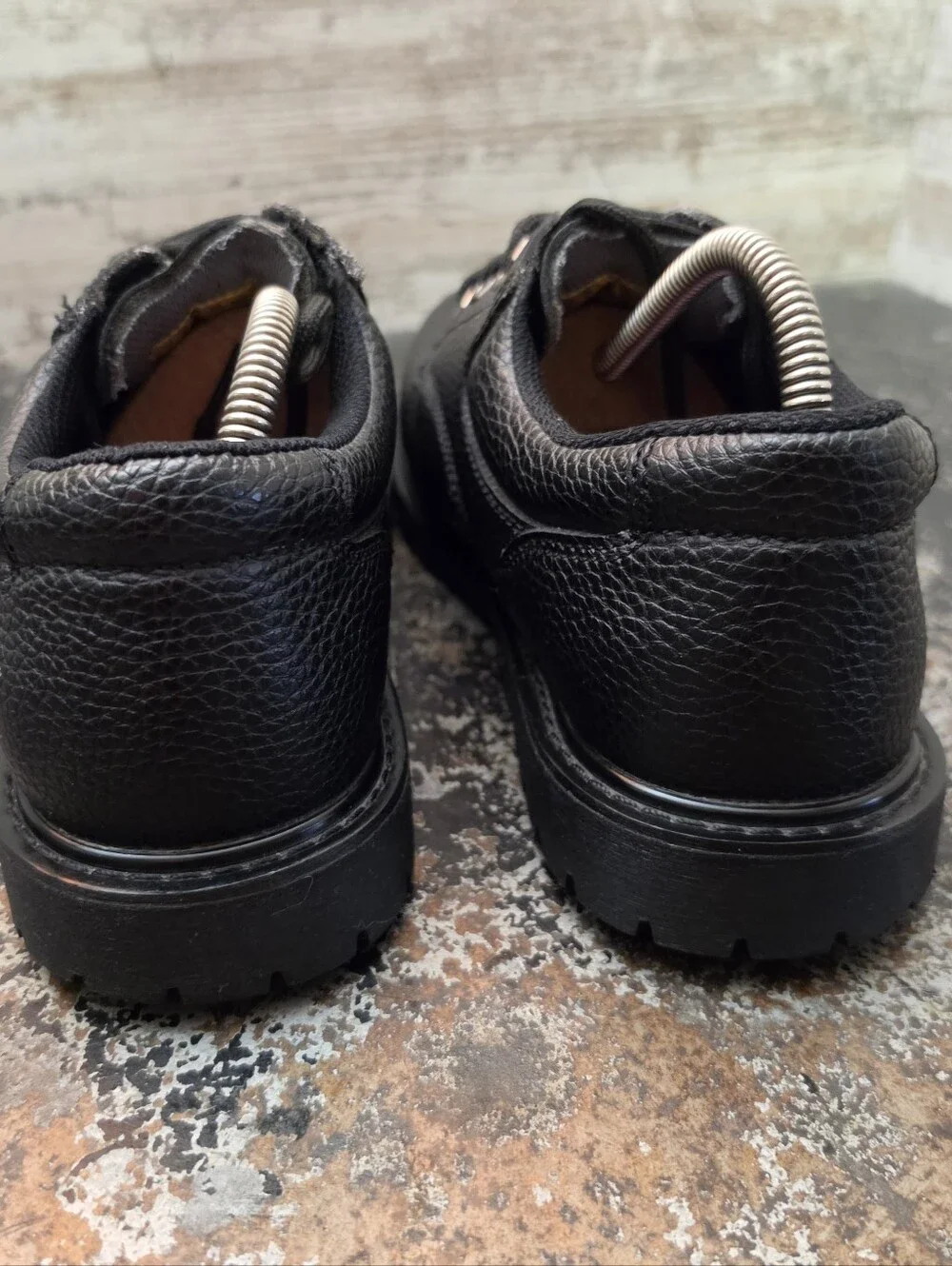 Skechers Cottonwood Jaken Slip Resistant Oxford Shoes Sz 9 77509BJ BLK